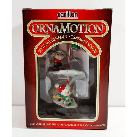 Carillon Ornamotion Christmas Ornaments Elf & Bear - Picture 3 of 3
